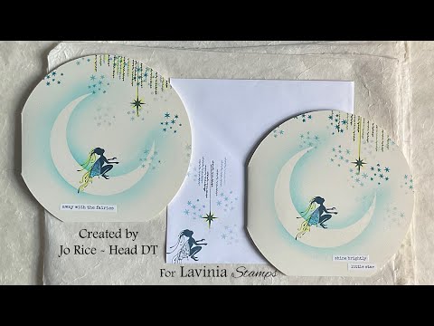 Nia and The Crescent Moon by Jo Rice #laviniastamps #cardmaking