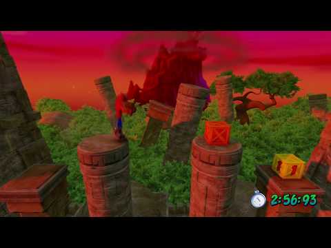 Crash Bandicoot 1 PS4 Remake 100% Walkthrough (N Sane Trilogy) - Sunset Vista Time Trial - Part 19