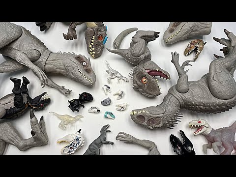 White Dinosaurs Indominus! Hybrid Dinosaur Collection- dinosaur egg,  anatomy, skeleton,Lego toys