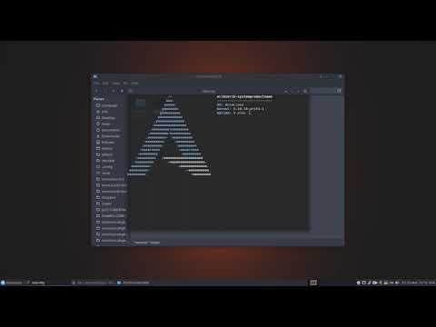 ArcoLinux : 2783 Changing ArcoLinux to Arch Linux in a few seconds - neofetch logo - backup folder