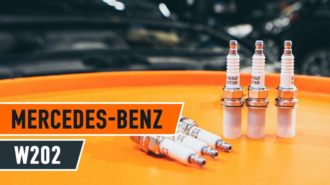 Kaip pakeisti Mercedes W202 uždegimo žvakių - keitimo instrukcija