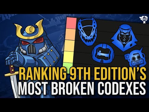 Ranking all 9th Edition Codexes MOST BROKEN Warhammer 40k Tier List!