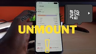 How to Unmount SD Card Android 12