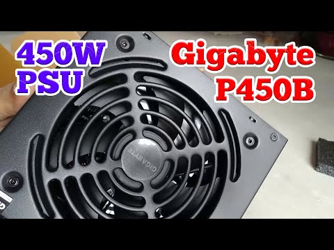 Gigabyte P450B maitinimo blokas 450 W 20+4 pin ATX ATX Juoda video