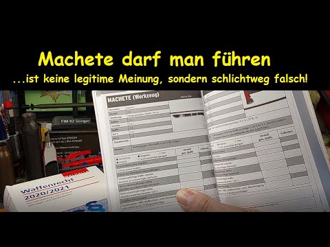 Darf man eine Machete führen? Waffenrecht / Messerrecht für Anfänger