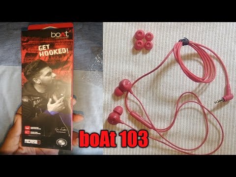 boAt 103 Earphones Unboxing and Review