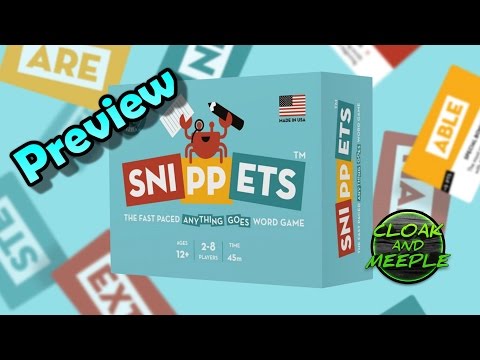 Cloak and Meeple: Preview, Snippets