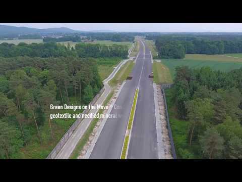Bielefeld (GER): Green belt on A33 highway with Urbanscape Green Solutions