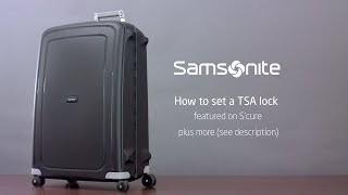 Samsonite TSA Lock Instruction Video - S