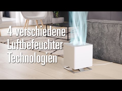 4 verschiedene Luftbefeuchter Technologien