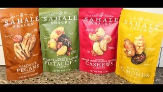 Sahale Snacks Valdosta Pecans, Pomegranate Pistachios, Pomegranate Vanilla Cashews, Honey Almonds