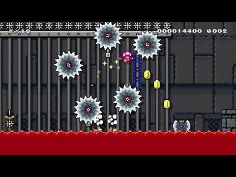 [SMM2] Fire Wave Speedrun (20 sec) By: mbass