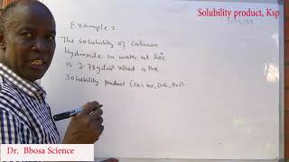 Solubility products, Ksp