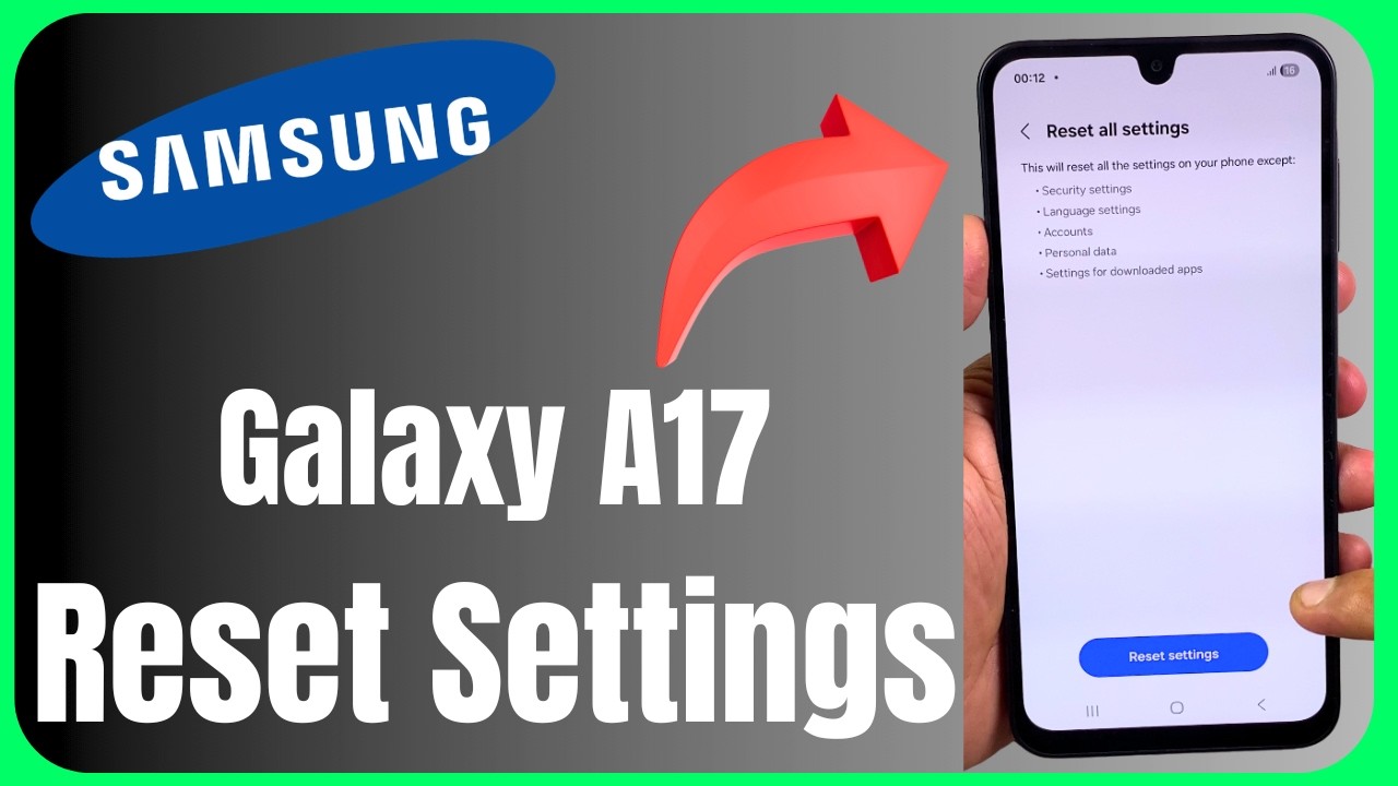 🔄 Samsung Galaxy A17 Reset Settings | Full Tutorial 😱📱