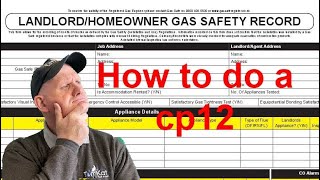 How to carry out a landlords gas safety check in 2023,  rules a regulation when doing a cp12