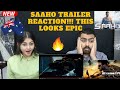 SAAHO MOVIE TRAILER Reaction By An AUSTRALIAN Couple Prabhas Shraddha Kapoor Insane TRAILER