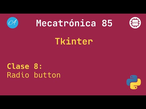 Clase 8 - Radiobutton - Tkinter Python #mecatronica85 #cbtis85 🧑🏻‍💻