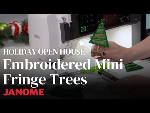 Holiday Open House 2023: Embroidered Mini Fringe Trees With Anne Hein