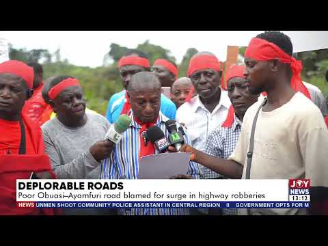 Deplorable roads: Poor Obuasi-Ayamfuri road blamed for surge in highway robberies.