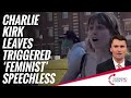 Charlie Kirk Leaves Triggered Feminist Speechless