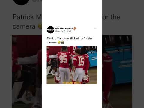 Patrick Mahomes Flicked Up For The Camera #shorts