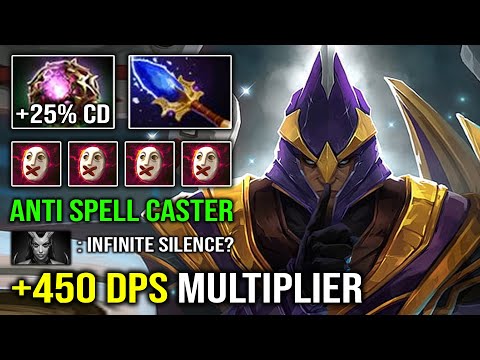 ANTI SPELL CASTER +450 Multiply DPS Octarine Silencer 100% Counter Everyone on Map Dota 2