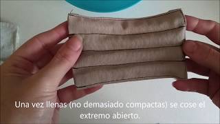 FILTRO DE CARBÓN ACTIVADO  PARA MASCARILLAS (CUBRE BOCAS) CON BOLSILLO INTERIOR.