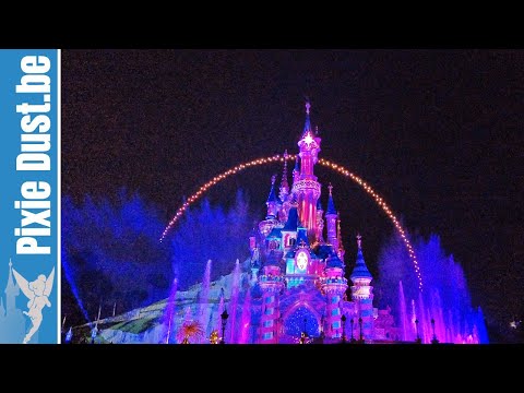 New version of Disney D-light drone show at Disneyland Paris 2022
