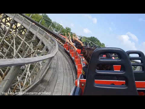 Back row point of view footage of Timber Wolf