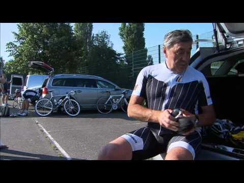 London 2012: Belgian cycling legend Eddy Merckx leads Belgian cyclists to London