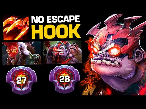 When 2 Master Tier Heroes Duo Lane !!! Insane No Escape Hook By Pudge Offlane | Pudge Official