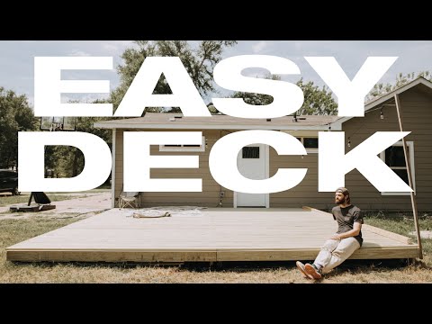 The EASIEST DIY Ground Level Deck Build