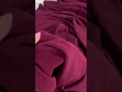 Three-thread looped knit fabric, Burgundy internetu