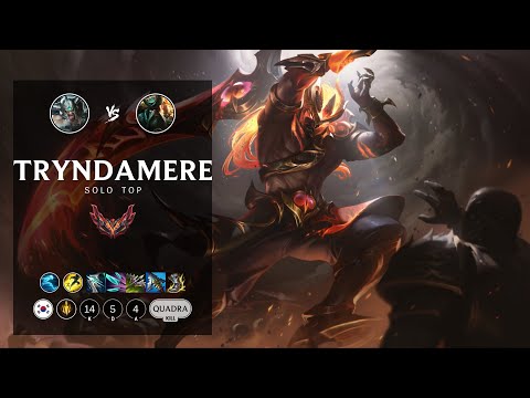 Tryndamere Top vs Gangplank - KR Grandmaster Patch 12.19