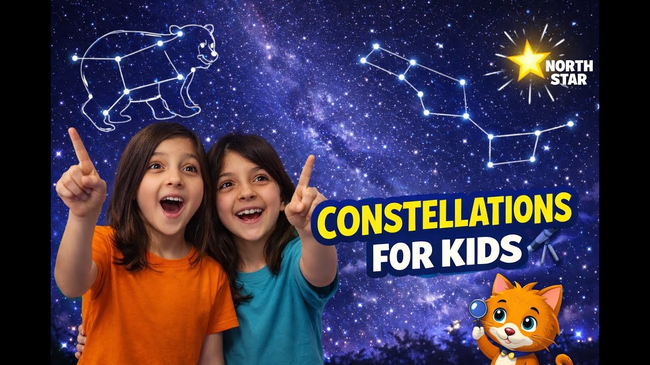 🌟 Star Pictures in the Sky! Constellations Explained for Kids 🌌