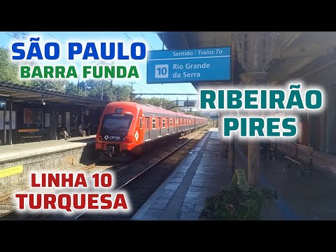 Viagem São Paulo (Barra Funda) x Ribeirão Pires - Linha 10 CPTM