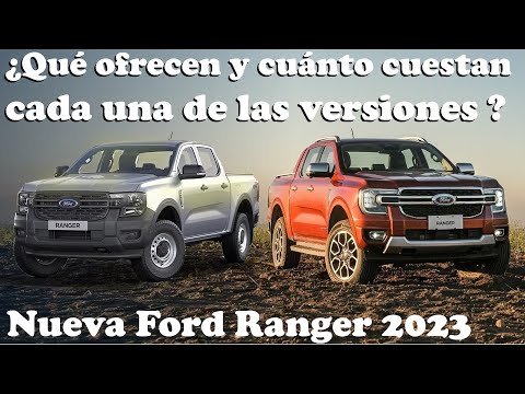 Nueva Ford Ranger 2023 | Gama completa, Precios, motores y equipamiento de cada versión.