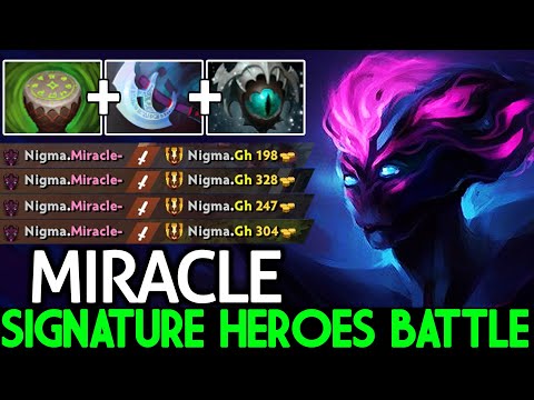 MIRACLE [Spectre] Signature Heroes Battle Destroy GH Phoenix Dota 2