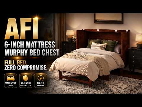 AFI 6" Mattress Murphy Bed Chest Review