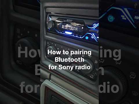 Sony DSX-A415BT HOW TO BLUETOOTH PAIRING(most of Sony) #sony #bluetooth #pairing #carradio