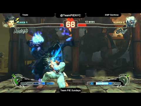 SSF4AE @ Team PIE Sundays 2/2014 - EMP Santhrax (Oni) vs Tinshi (Makoto)