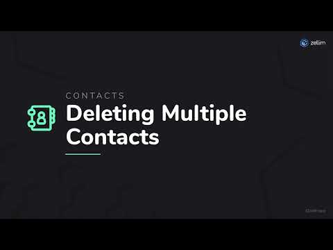 Deleting Multiple Contacts