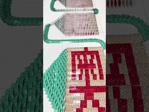 ⭕More than 10,000 dominoes made of cards #domino #shorts #2024