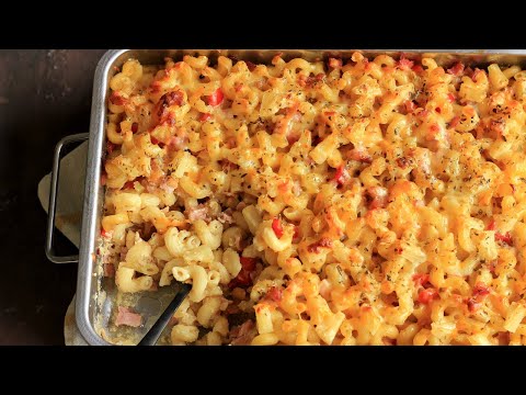 Das Beste Nudelauflauf Rezept | Schinken-Käse Nudel Auflauf für die ganze Familie einfach kochen