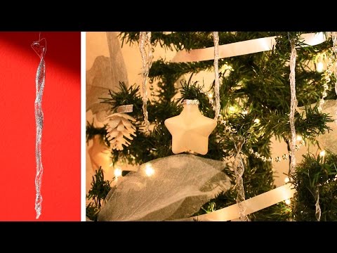Cómo decorar el árbol de Navidad paso a paso | Estalactitas caseras DIY