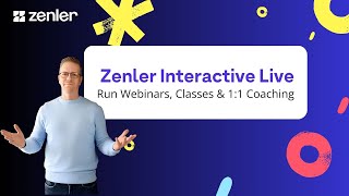 🎥 Zenler Live: Webinars, Classes & One-to-One Coaching Made Easy 🚀
