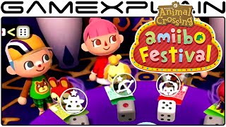 Animal Crossing: amiibo Festival - 8 Minigames Gameplay
