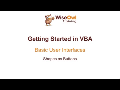 Excel VBA Online Course - 1.3.3 Shapes as Buttons