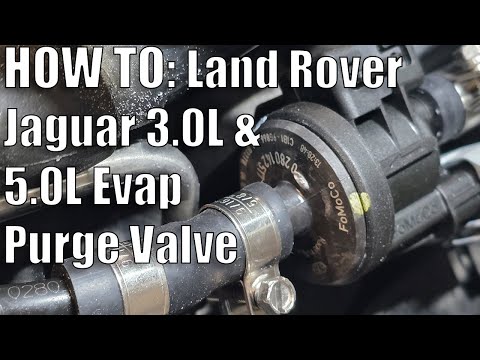 Land Rover / Jaguar 3.0L 5.0L  Evap Purge Regulator Valve Replacement. Fix evap leaks fast and easy.