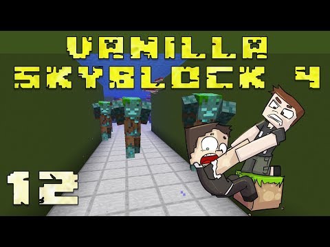 Efficient Trident Farm - Simply Awesome Vanilla Skyblock 4 Ep 12 (Minecraft 1.13)